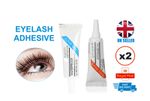 2 Pack False Eyelash Glue Strip Lash 7g Strong Adhesive Waterproof Clear/Dark