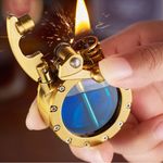 Cigarette Lighter Kerosene/Petrol Luxury Retro Clear Oil Tank Style Child Safety