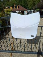 Equitex dressage velvet saddlepad white full size Spanish cut