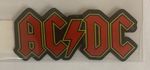 AC/DC Classic Logo Wide woven Cut Out Sew On Patch Officially Licensed