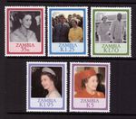 Zambia 1986 Queen Elizabeth II set MNH mint stamps