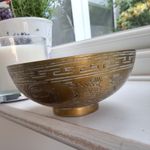 RARE CHINESE ANTIQUE HANDMADE BRASS BOWL 