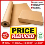 STRONG BROWN KRAFT WRAPPING PARCEL PAPER PACKAGING WRAPPING FREE P&P