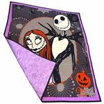 Disney Nightmare Before Christmas Jack & Sally Lap Quilt 32x41 100% cotton 