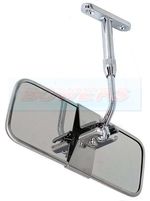 Adjustable Stainless Steel Chrome Classic Or Kit Car Interior Rear View Mirror
