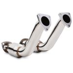STAINLESS STEEL 200CPI SPORTS CAT EXHAUST DOWN PIPES FOR NISSAN 350Z Z33 3.5 03+