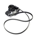 Thin Leather Camera Strap - Short Long Neck Strap Black Brown Shoulder Nikon
