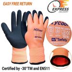 Winter Waterproof Work Gloves Thermal Insulated  Fleece Lined Gardening Glove