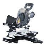 10" Mitre Saw 2000W 230V Compound Sliding Single Bevel Cut Laser Blade Dust Bag