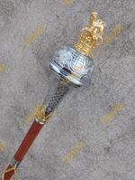 Children’s Ceremonial Mace – Gold Chain & Crown Top – Parade, Costume, Gift
