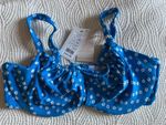 Bravissimo Bikini Tops and Bottoms. Floral Blue. Brand New.  Select Sizes