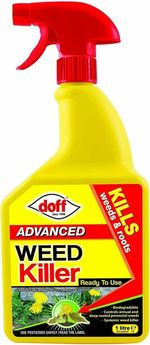 Doff Advanced Glyphosate Knockdown Weed killer Spray Kills Weeds/Roots 1 L