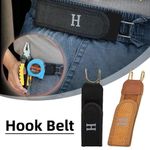 Belt Closure Tactical Metal Hook Elastic Belt Unisex Buckle,Less Invisible Waist
