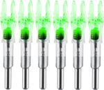 6x Illuminated Cam Archery Arrow Light Up Cam Archery 6.2mm .244 Universal