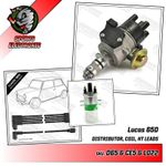 Lucas 65DM4 Distributor Lucas DLB198 Coil and 8mm Silicone HT Leads for Metro