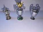 The English Treble x3 Solid Metal Mini Trophies Brand New In Packaging