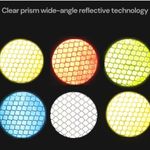 Reflective Circle Stickers High Visibility Packs of Five -Five Colour Choice
