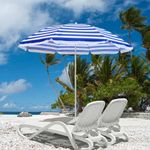 Outdoor Garden Beach Patio Tilt Umbrella Parasol Sun Shade Tilting