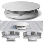 Wind Driven Vent WHITE Roof Low Profile Rotary Van Dog Pet Horse Air Rotary