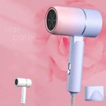 Portable Travel Hair Dryer Folding Handle Ionic Blow Dryer Compact Mini Hairdrye