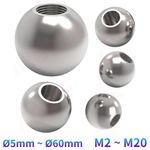 Stainless Steel Ball Bearing With Half Thread M2 M3 M4 M5 M6 M8 M10 M12 M14 -M20