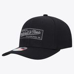 Mitchell & Ness Box Logo Classic Red Snapback Cap - Black