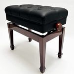 SYMPHONY Adjustable Piano Stool With Book Storage (Polished Walnut)