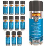 Hycote Grey Primer Aerosol Spray Paint Car Multi-Purpose Preparation 400ml x12