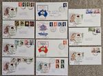 AUSTRALIA • 1960s • Various early decimal FDCs to $4 Navigator