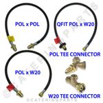 LPG BOTTLE CONNECTING HOSES AND CONNECTOR FITTINGS PIECES GAS LP HIGH PRESSURE