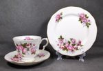 Vintage Queen Anne Tea Cup, Saucer & Side Plate Trio ~ Pattern No: 8575
