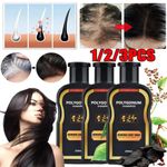3X 200ml Reverse Grey Hair Darkening Shampoo 100% Natural Polygonum Essence Care