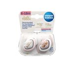 Canpol Set Of Silicone Symmetrical Soothers 6-18 Royal Baby 2Pcs. Pink