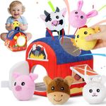 Plush Toy Set Animals Simulated Farm House Set Kids Puzzle Sensory Toys UK