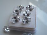 8x6mm oval cubic zirconia gemstones, white/clear loose gemstones 2 for £1.30