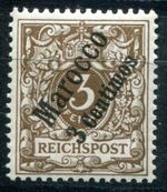 GERMAN COLONIES MOROCCO 1899 1 ** MINT IN PERFECT CONDITION (I1199