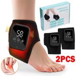 2X Cordless Foot Ankle Massager 3 Heat 3 Modes for Plantar Fasciitis Pain Relief