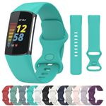 For Fitbit Charge 5 6 Strap Replacement Wrist Band Silicone Buckle Small Large