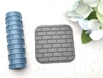 Brick Wall Texture Roller | For Jewellery Making – Polymer Clay Tools