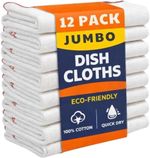 Jumbo Dish Cloths for Washing Up Higly Absorbent Multipurpose Cleaning Cloths