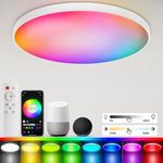 Smart LED Ceiling Light Dimmable WiFi RGB Colour Changer Voice Control Alexa App