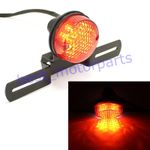 Cafe Racer Bobber Custom Motorcycle Bikes Round LED Stop Tail Rear Brake Light