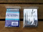 2 x EMERGENCY FOIL BLANKETS - CE Hypothermia Thermal Space Blanket First Aid Kit
