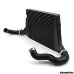 BLACK FRONT INTERCOOLER CORE KIT FMIC ALUMINIUM FOR AUDI Q5 SQ5 8R 3.0 TDI 11-17