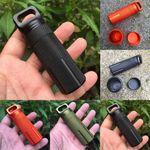Survival Kit Capsule Seal Bottles Pill  Airtight Case Waterproof Seal Bottle