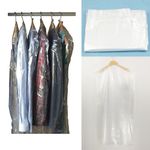 20 Clear Polythene Garment bags Protectors Covers Dry cleaning BAGS 38'' long UK
