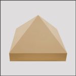 Cast Stone Tall Apex Pier Caps 450mm x 450mm 3 Colours, Free UK Mnld Delivery