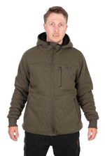 Fox Green & Black Sherpa Fleece Lined Hooded Jacket - Hoody / Hoodie