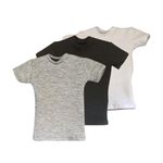 3 PCS 1/6 Scale Cotton Loose Short T-Shirt Top for 12 Inch Male Action Figure 3