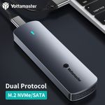 M.2 NGFF NVMe Sata SSD Enclosure Case Adapter M/B+M Key USB3.2 Gen2 5/10Gbps UK